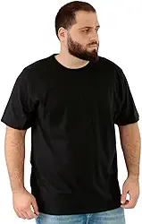 Camiseta Masculina Plus Size Tamanho Especial Extra Grande Algodão Básica Lisa
