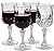 Home-X - Elegant Unbreakable Hard Plastic Crystal Goblets | Ideal For Wine & Champagne | Perfect Stem Glass For Parties, Weddings, Outdoor Events, BBQ and Picnics