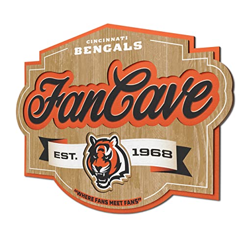 Image of YouTheFan NFL Cincinnati Bengals FanCave Wall Art