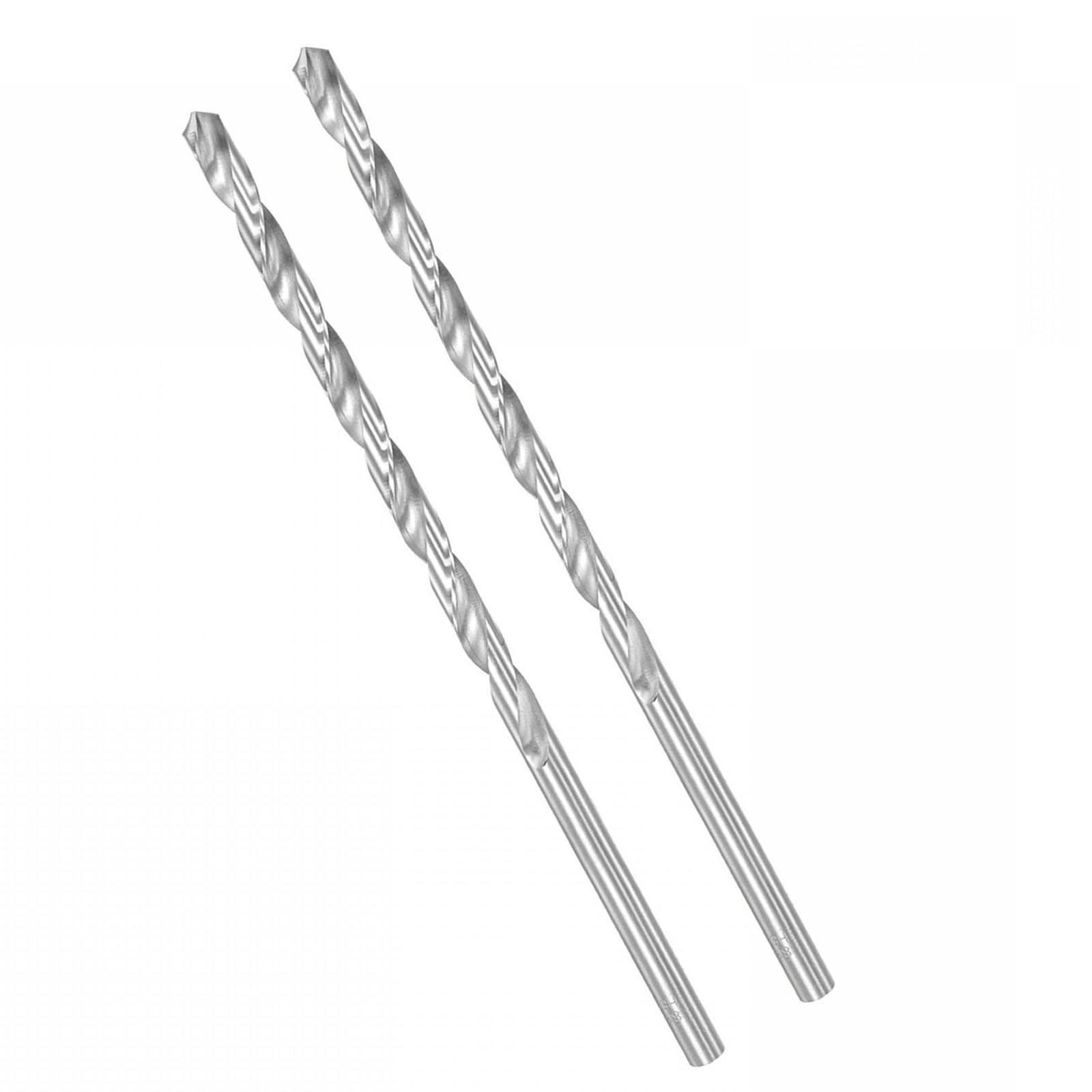 ROWORKX 2Pcs 8.5mm x 250mm Extra Long HSS Twist Drill Bits - Straight Shank Spiral Drill Bits for Wood, Metal, Aluminium, Plastic