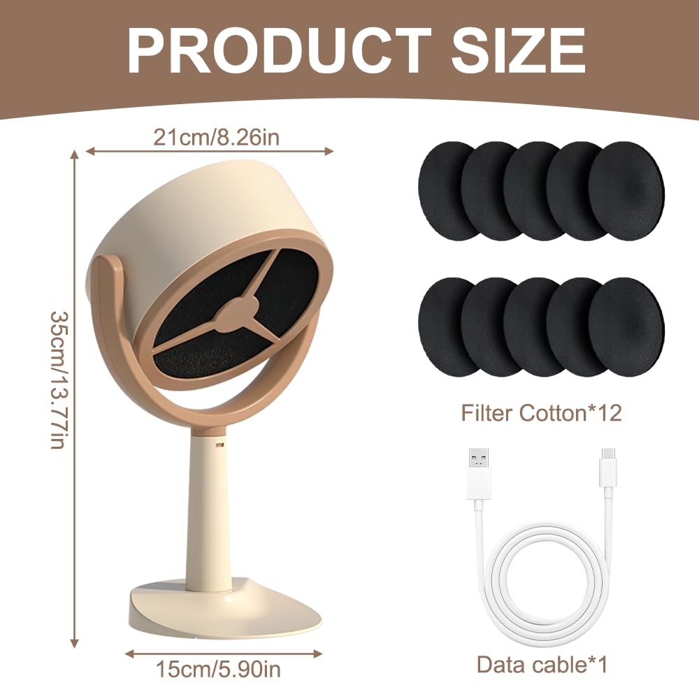 Ventola aspirante portatile, aspiratore USB da cucina con 10 spugne filtranti sostituibili, mini cappa da tavolo, 2 velocità del vento, filtri per fumare per casa, cucina, fonduta, hot pot