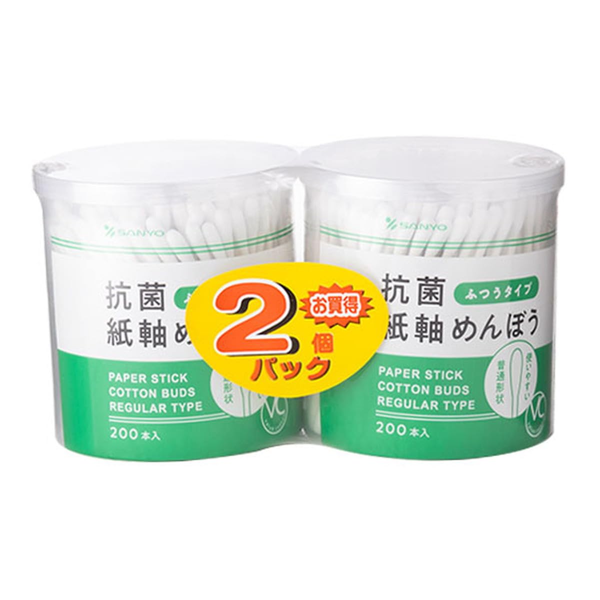 Amazon.co.jp: VC14抗菌めんぼう 200本×2個パック : Health & Personal