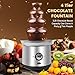 ZEVELOO Chocolate Fountain Machine Electric Chocolate Fondue Fountain Machine Stainless Steel 4-Pound Capacity for Chocolate Candy Butter Cheese