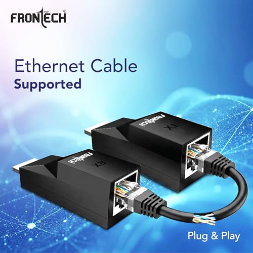 Image of Frontech HDMI Extender 30M | Full HD 1080p@60Hz | HDMI Over Cat5e /Cat6 | Plug & Play | No Power Required | Wide Compatibility | 2 Year Warranty (NC-0080)