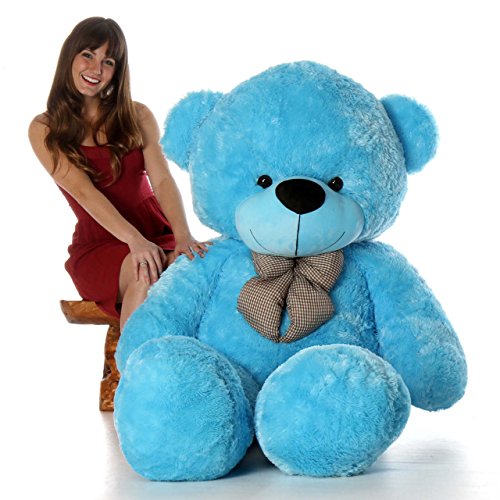 Image of 6 Feet Sky Blue Teddy Bear - Giant Soft Plush Toy Gift for Girlfriend, Wife, Husband, or Kids (6 Feet, SkyBlue)