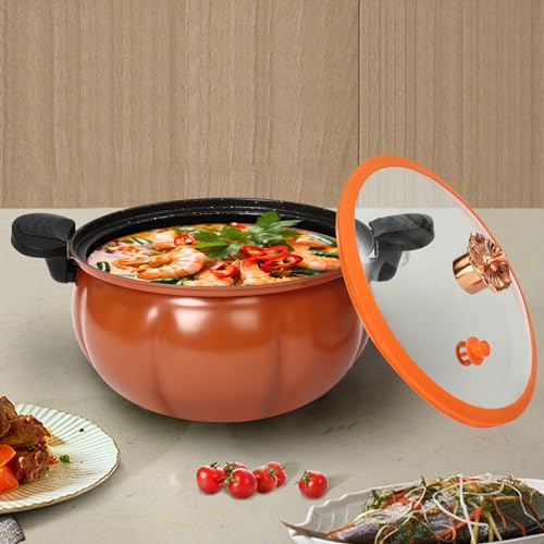 Olla a presión de hierro refinado 8.4 L naranja miniatura 6