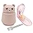 CoaGu Bear Pill Crusher & Splitter Kit - BPA-Free Combo for Pills/Tablets, FDA-Compliant Fine Powder, Nursing Home & Travel