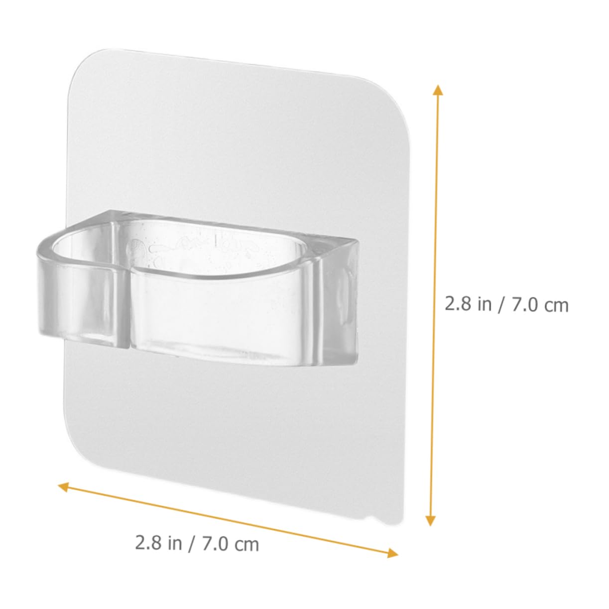 SHINEOFI Sin Gancho Pegajoso Muro Colgante Pequeño Manos Los Ganchos De Pared Se Pegan Ganchos Adhesivos De Plástico Ganchos Autoadhesivos Abs Transparente 6 Piezas X 4