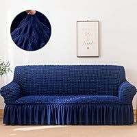Amazon｜ソファーカバー 1-3人掛け 肘付き 北欧風 フリル マルチカバー
