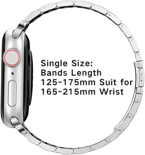 Miniatura 5 de Compatible con Apple Watch Band para mujer y hombre de 1.614 in 1.575 in 1.496 in 1.732 in 1.772 in 1.654 in Ultra 1.929 in, pulsera de metal de