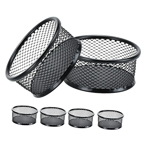 SEWACC 6 pcs Mesh Paper Clip Storage Holder Desk Organizer for Paper Clips Thumbtacks Convenient Desktop Accessory for Office Use
