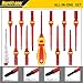 HURRICANE 1000V Insulated Electrician Screwdriver Set, 13 Piece Professional Electrical Screwdriver Set, CR-V Steel Magnetic Phillips Slotted Pozidriv Torx, Insulation VDE & GS Certified Screwdriver