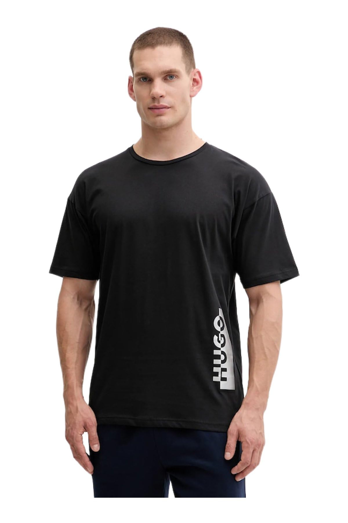Hugo Herren T-Shirt Silver 10250129 01 Beach_T_Shirt (1er Pack)