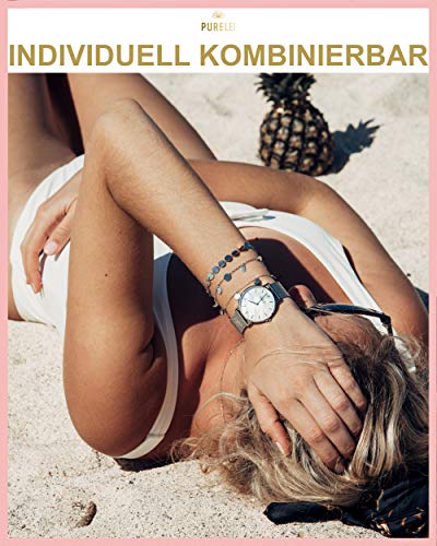 Purelei Malihini Coin Armband (Roségold) – Elegantes, verspieltes Damen Armband mit Plättchen – Edelstahl 18K vergoldet… – Ansicht 6