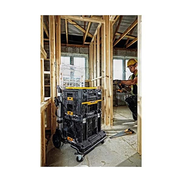 DeWalt Tstak V Organizer / stapelbare Werkzeugbox (mit transparentem Deckel, zwei großen und fünf kleinen… – Bild 9