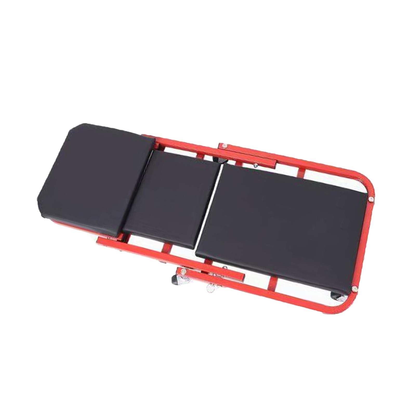 Asiento mecánico plegable de alta resistencia, diseño 3 en 1, 6 ruedas, capacidad de 136 kg para garaje y tienda