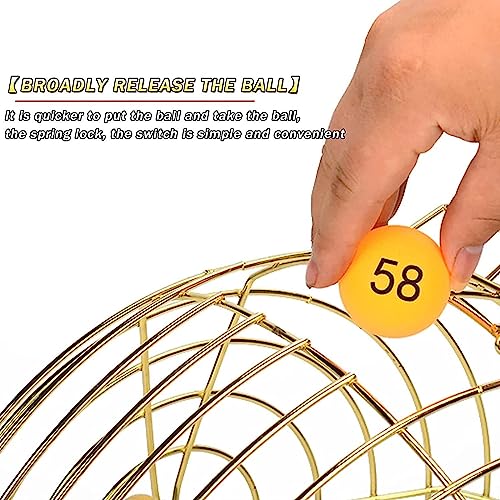 Lottery Machine - Selector de bolas de bingo para eventos y fiestas, selector de números de tocadiscos grande, ideal para juegos de grupo