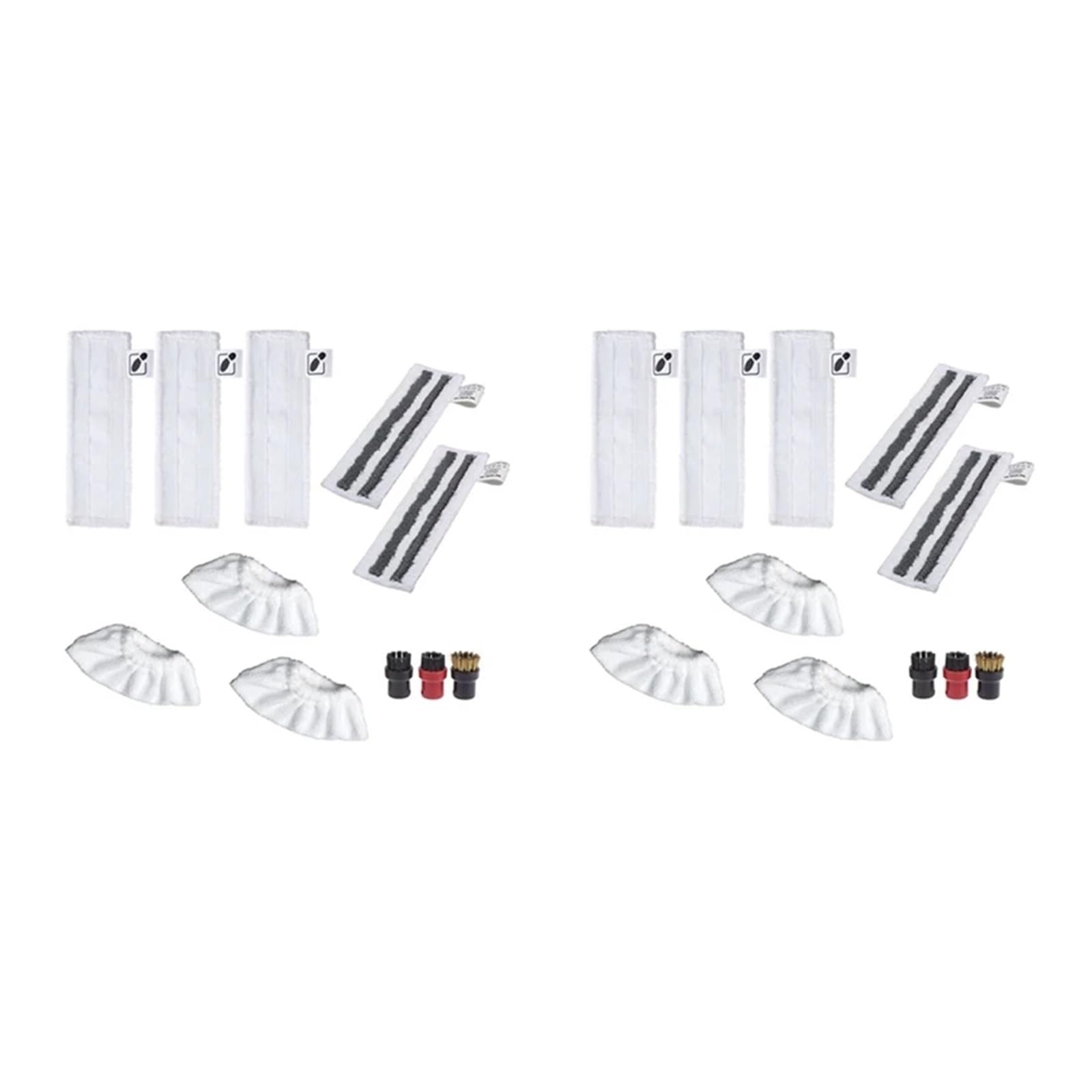 2 Set di Accessori compatibili con Il pulitore a Vapore Karcher Easyfix SC2 SC3 SC4 SC5 Tergicristalli Panni for ugelli for Pavimenti Mop Spazzole Rotonde di Ricambio