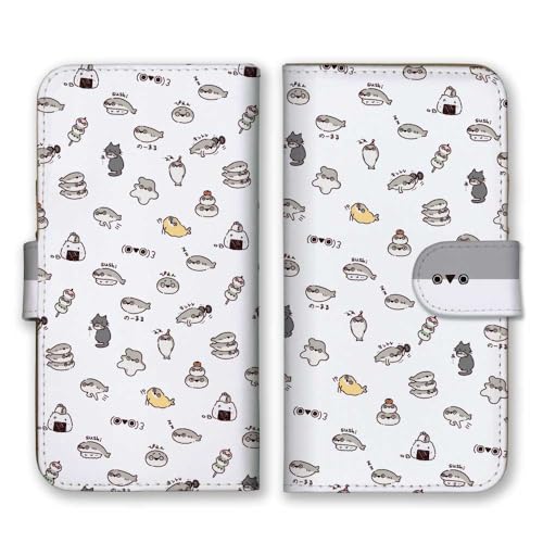 Google Pixel 8a 用 ケース 手帳型 グーグルピクセル8a スマホケース サカバンバスピス バスピス 魚 可愛い シュール ホワイト