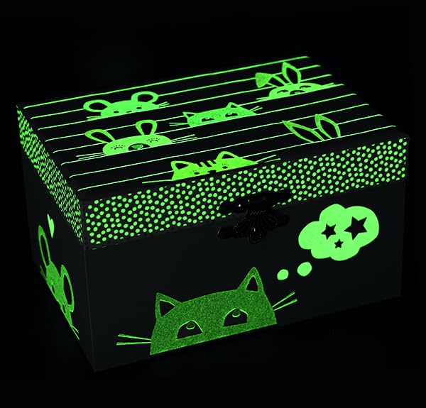 Boîte à musique chat Trousselier idéal cadeau enfant vert céladon