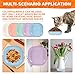 Zikenis 10 Stück Katzennapf,Katzennapf Flach,Katzenschüssel,Bunt Katzenfutter Napfset,Runden Katzenteller,Fressnapf Katze,Cat Plate für Kätzchen und Kurzbeinige Katzen