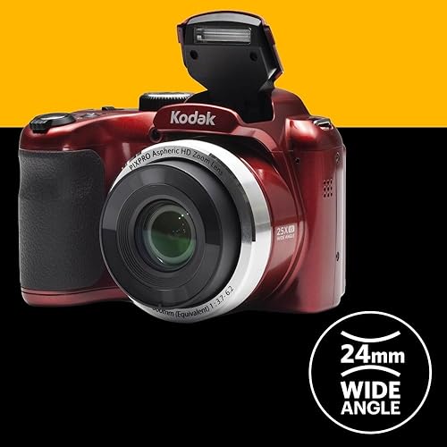 Miniatura 5 de KODAK – Cámara digital Point & Shoot, pantalla LCD de 3 pulgadas (7.62 cm) Rojo -,Blanco