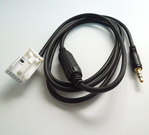 colorparts2016 1.5m Black Aux Cable Compatible with BMW E60 E61 E63 E64 E62 3.5mm Male Jack for Portable Audio Devices
