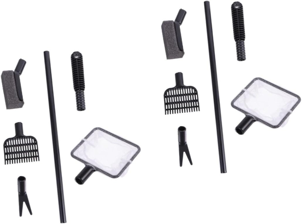 DOITOOL 2sets Fish Tank Cleaning Accessories Aquarium Scraper Tool Kit for Easy Cleaning Practical Fish Tank Brush and Cleaner Removal for Aquariums