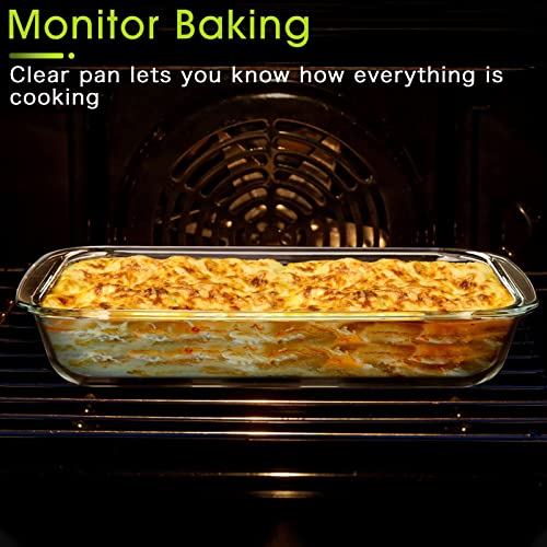 Mini-1.5 Qt Glass Baking Dish For Oven, (Single Serving) Glass Pan For Cooking Dish Casserole Dish Rectangular Baking Pan Glass Bakeware #TOP7