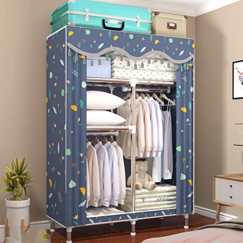 Armoire portable en toile avec tringle de suspension solide et structure pliable - 3