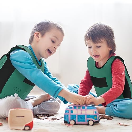 OUTREE Weighted Vest for Kids with Sensory Needs (Medium, Ages 5-7), Compression Vest for Kids with ADHD and Autism, Weighted Vest Including 6 Removable Weights, Breathable Mesh Design (Green) - Image 7