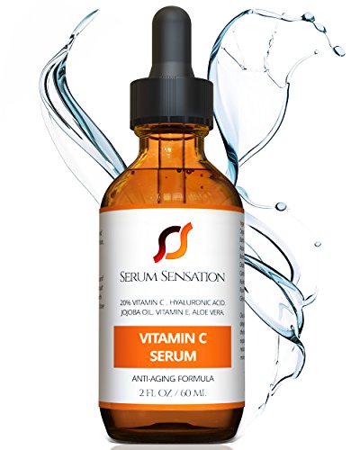 Serum Sensation Vitamin C Serum with Hyaluronic Acid, Organic Anti-Aging, Brightening Serum and Acne Scar Treatment (Vitamin c 2 pack)