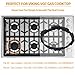 Atgestore WRGVGC Wok Ring Replacement Parts for Viking Wok Ring Gas Stove Cast Iron Wok Grate VGC5366BSS Viking Burner Wok Support Ring VGC Range Cooktop Stove Round Wok Stand Holder Grate Rack