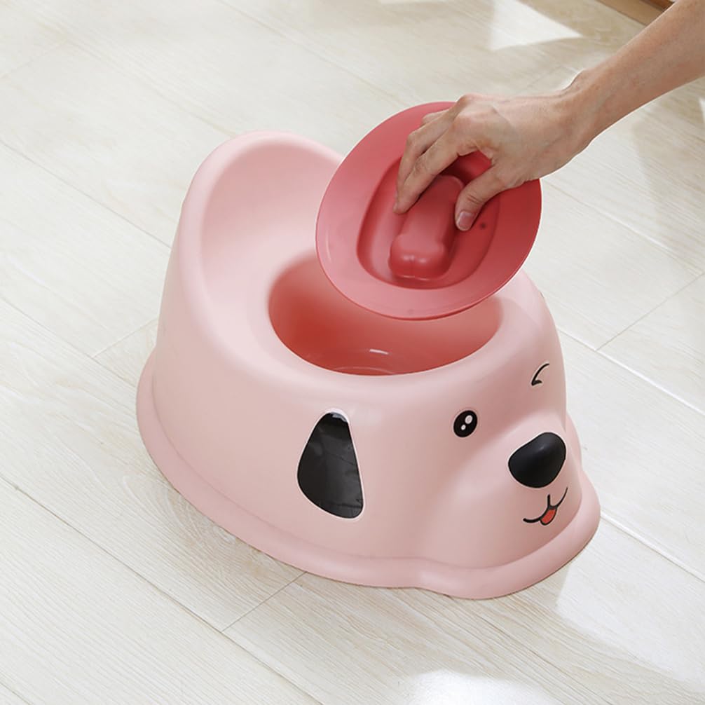 ibasenice Asiento De Entrenamiento Para Niño Reductor De Inodoro Portátil Con Protección Contra Salpicaduras y Diseño De Perrito Para Bebés y Niño Casa y
