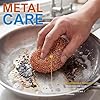 PAMI Heavy Duty Non Scratch Copper Scrubbers for Pots and Pans, Copper Wool Scrubber, Reusable Scouring Pads, Pack of 4 #3