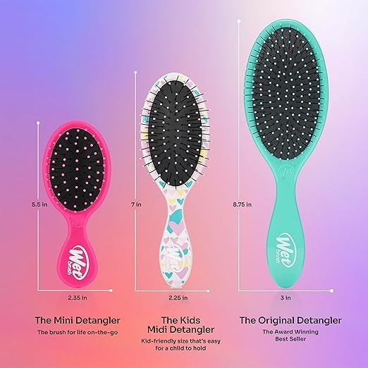 Miniatura 2 de Wet Brush Cepillos desenredantes para el cabello para niños, Galaxy - Mini cepillo desenredante con cerdas IntelliFlex ultrasuaves que se deslizan a