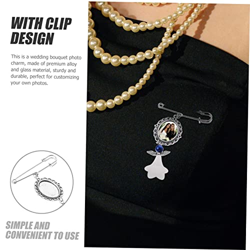 ifundom 6 Pçs Pingente De Casamento DIY Encantos De Foto Moldura De Imagem Encantos DIY Fazendo Supr