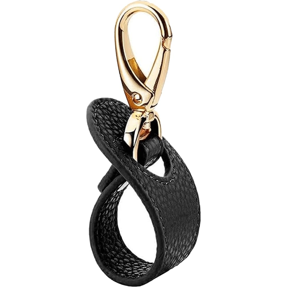 Danlai Black Travel Hat Clip Leather Handbag Hat Holder Clips Baseball Hat Clip Hat Clip Buckle Portable Hat Clip For Traveling Handbag Wallet Backpack