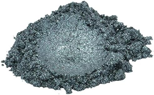 Storm/Grey/Silver Luxury Mica Colorant Pigment Powder Cosmetic Grade Glitter Eyeshadow Effects for Soap Candle Nail Polish 4 oz