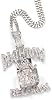 MOYEE Pendant letter necklace hip hop rap accessory