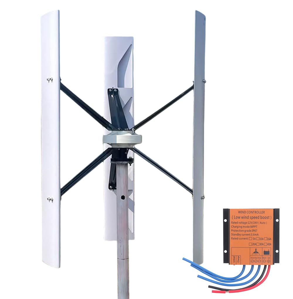 1000W 48V Vertikale Windkraftanlage Windgenerator Windkraft MPPT Laderegler