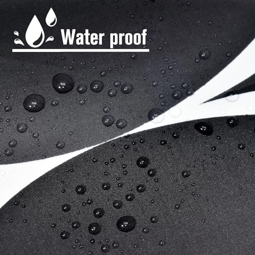 Tennove Shower Curtain 220x200cm Mildew Resistant Waterproof Thick Heavy Duty Polyester Bathroom Shower Curtain Liner Long Washable Decorative Bath Curtain with Hooks - Image 3
