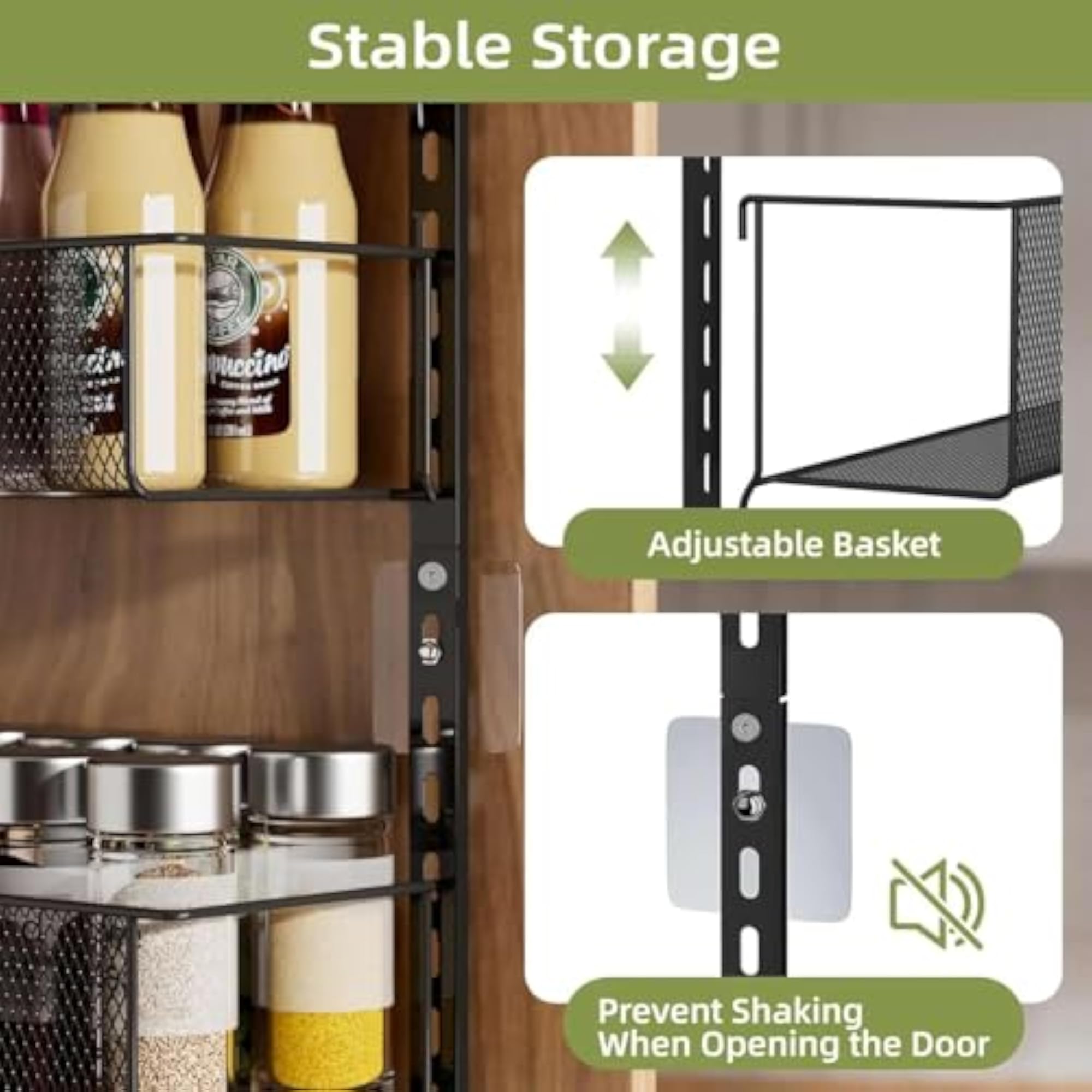 6-Tier Over-the-Door Pantry Organizer for Spices