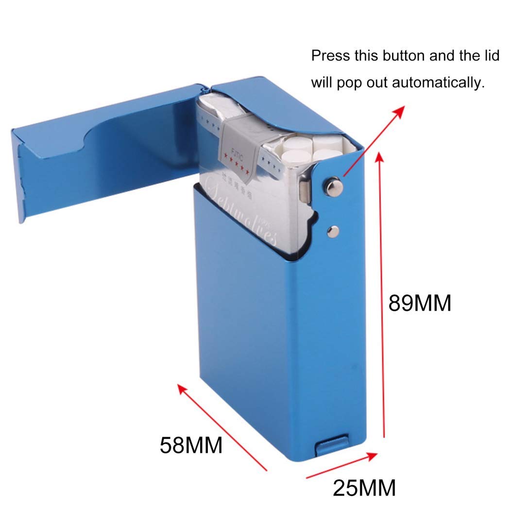 reusable cigarette case Amazon.com: Hometu Lightweight Aluminium Cigarette Case for Whole Soft  Package Cigarettes(85MM) Anti-Collision Splash Proof and Scratch Resistant Cigarette  Holder Box Blue : Health & Household