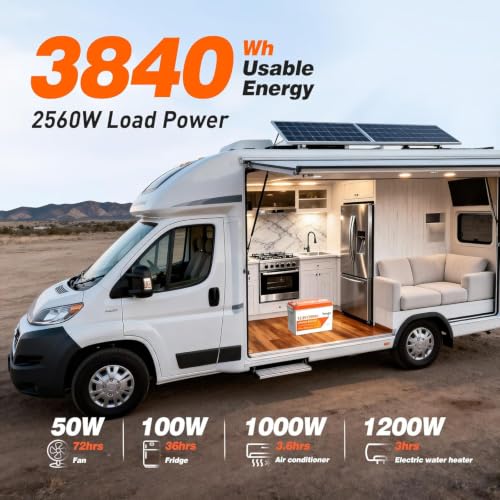 Image of TEMGO 12V 300Ah LiFePO4 Lithium Marine Battery for RV Boat