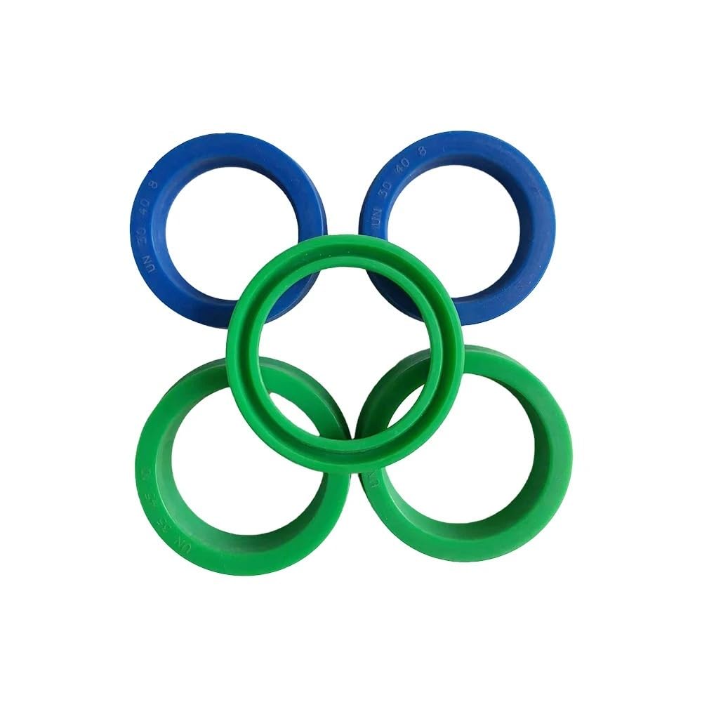 Guarnizione radiale dell'albero delle Nazioni Unite, Guarnizione idraulica in poliuretano da 10 pezzi 38 mm | Guarnizione for stelo pistone, 32 MPa, da -30 a 80 ℃, PU(38x45x5mm)