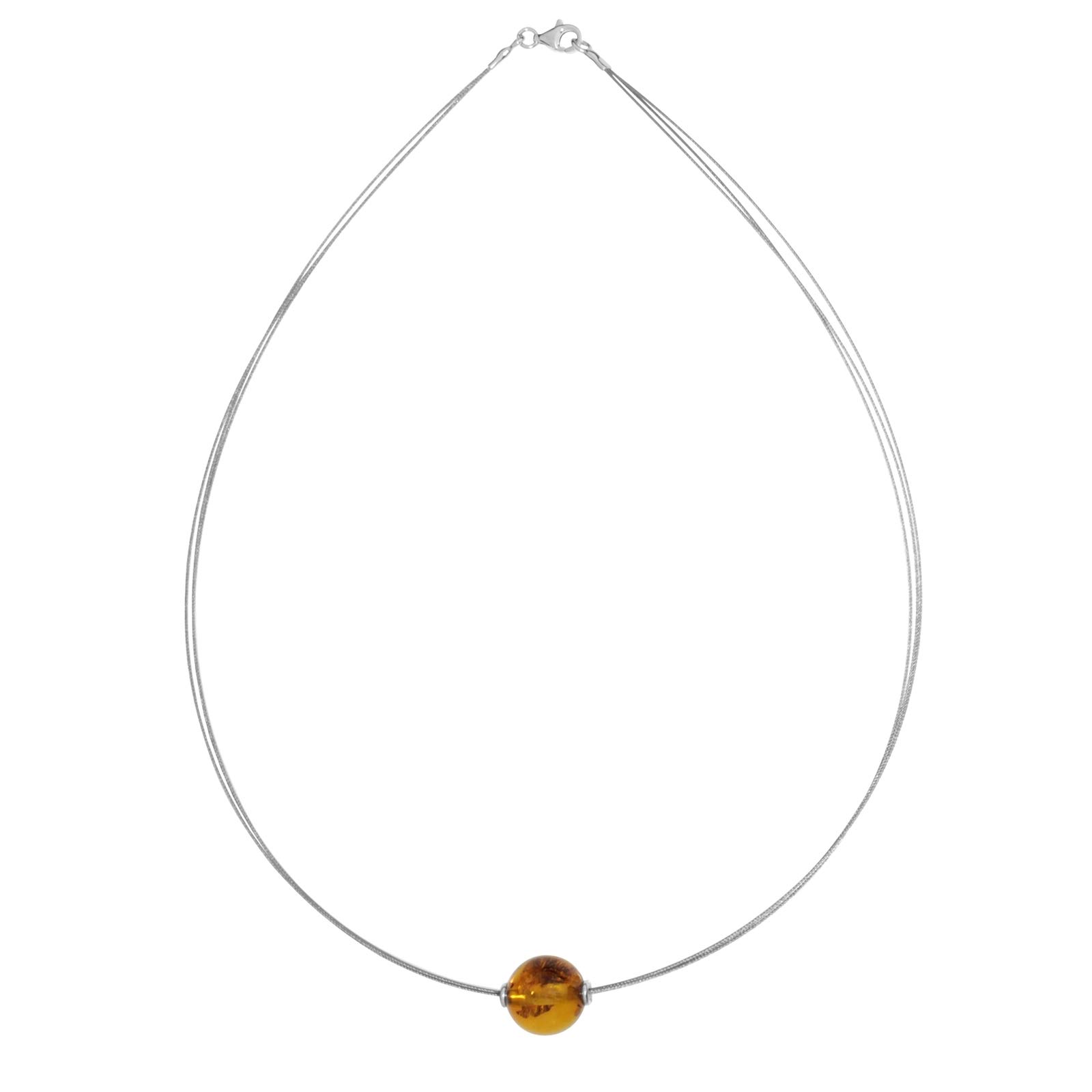 Collier - Bernsteinkugel 13 mm - Bernstein -,