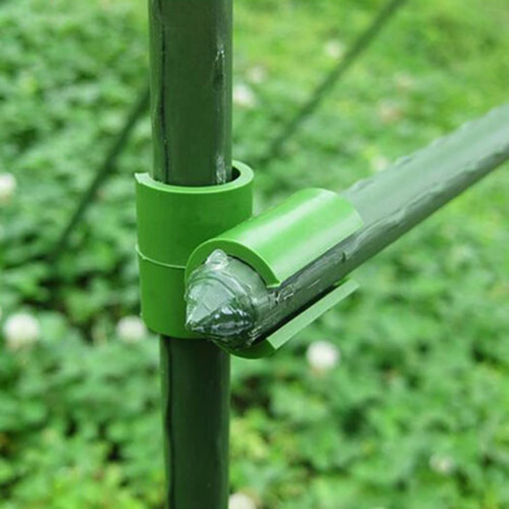 QUARKZMAN 12pz 16mm/0,6" Strumento Giunzione Raccordi Per Tubi Connettore Telaio Serra, 3 Vie Connettori Telaio Per Traliccio Protezione Solare Paletti Piante Giardinaggio (Verde