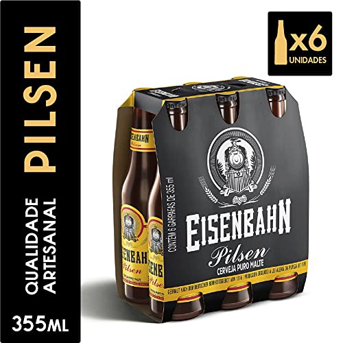 Cerveja Eisenbahn Pilsen Puro Malte Long Neck 355ml - 12 unid.