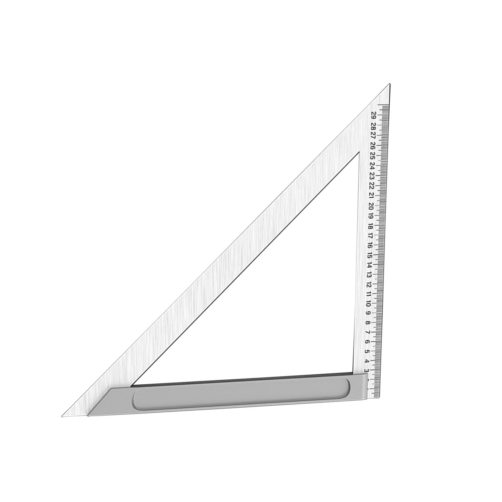 Yanwuwa 300Mm 150/200/ Triangles Ruler Stainless Steel Drafting Triangles Square Ruler Right Angled Woodworking Math Geometry Tool Professional Measuring Square